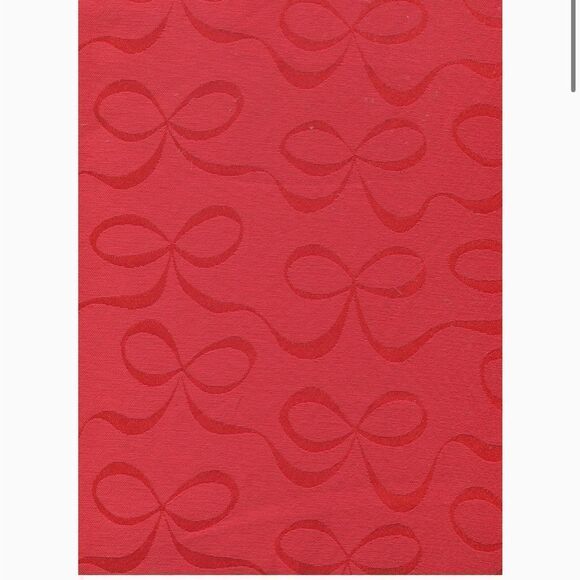 Kate Spade New York Oblong Red Bow Tablecloth! - Picture 2 of 5